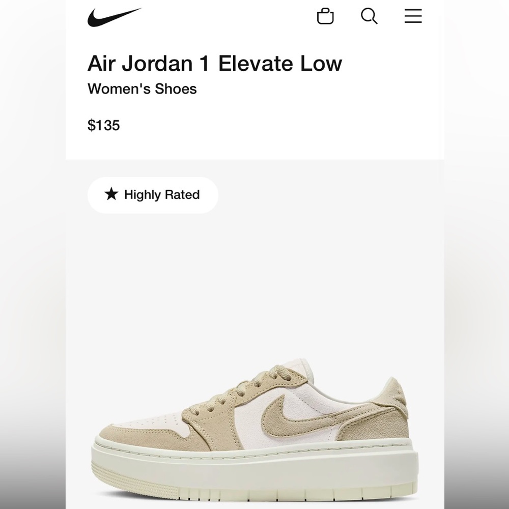 Air Jordan 1 Elevate Low Sail/Coconut Milk
